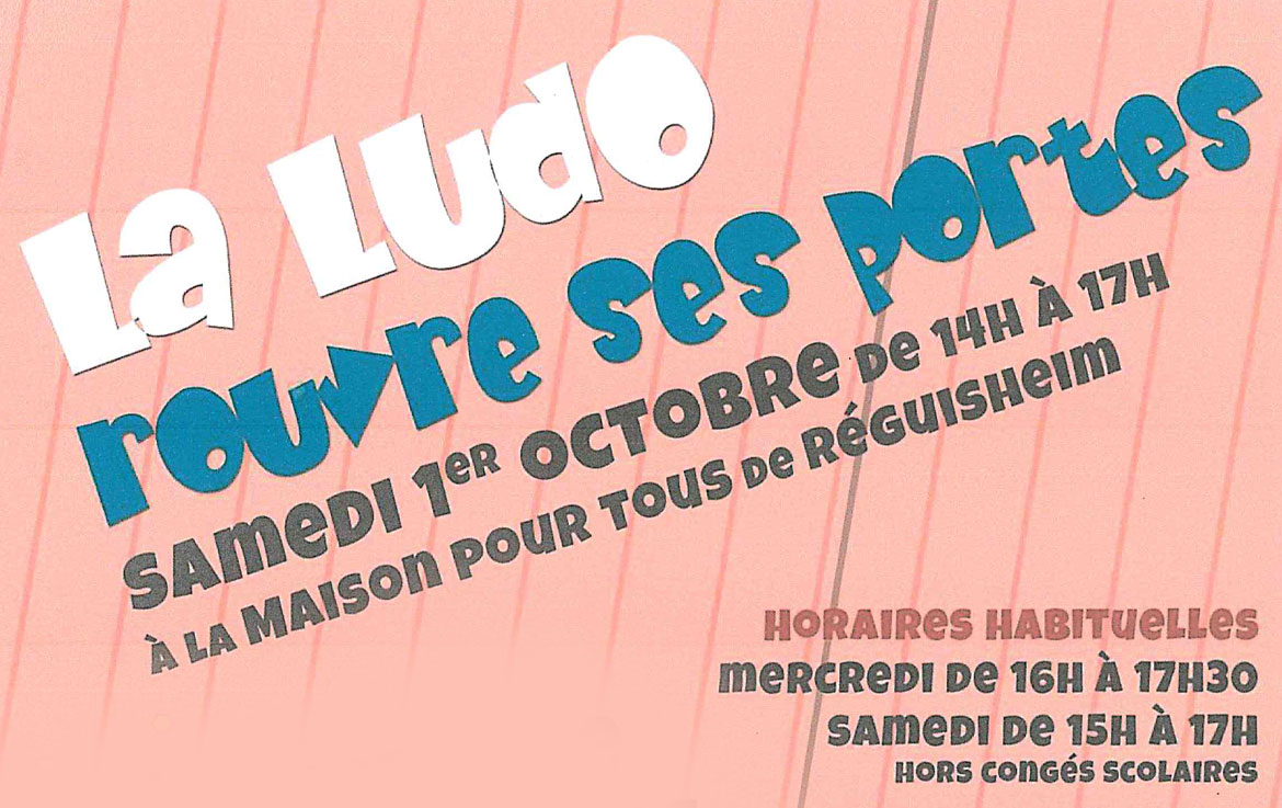 Réouverture des inscription à la Ludo Octobre 2022