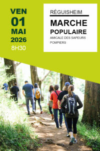 Marche populaire 2026 par l'amicale des sapeurs pompiers de Réguisheim, le vendredi 1 mai 2026