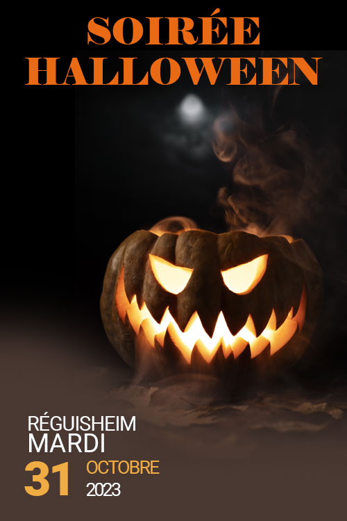 Nouvel événement à Réguisheim : Venez découvrir notre journée Halloween le mardi 31 octobre 2023.