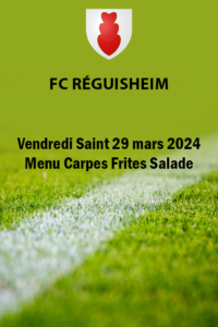 FC de Reguisheim a le plaisir de vous proposer ses carpes frites à emporter le vendredi saint 29 mars 2024