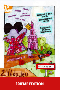 Nouvel événement à Réguisheim : la ludo organise sa mythique 24h du jeu. Nous vous attendons nombreux vendredi 17 avril 2026 dès 18h à l'Espace des Trois Coeurs.