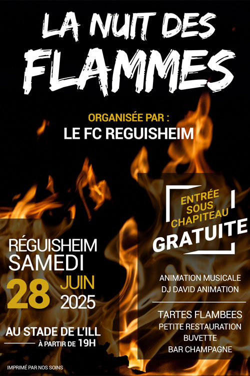 La nuit des Flammes 28 juin 2025 - Réguisheim