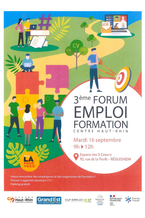3eme forum emploi formation le mardi 16 septembre 2025 de 9h à 12h