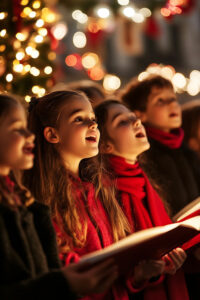 Venez en famille devant la crèche de l'église St Etienne à Réguisheim pour des chants de Noël