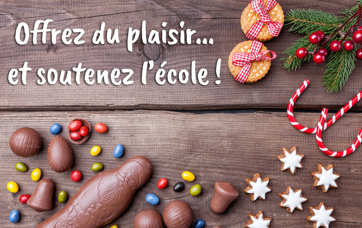 Vente de chocolat au profit de l'école