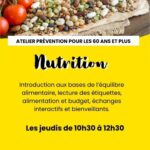 Atelier prévention pour les 60 ans et + autour de la nutrition à Réguisheim à partir de mai 2026