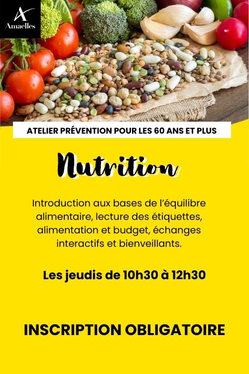 Atelier prévention pour les 60 ans et + autour de la nutrition à Réguisheim à partir de mai 2026