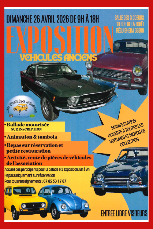 Exposition véhicules anciens FFVE Les vieilles Gloires