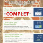 Ateliers participatifs autour de l'auto-rénovation accompagnée : pour les habitants désireux d'apprendre des techniques de rénovation.