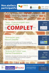 Ateliers participatifs autour de l'auto-rénovation accompagnée : pour les habitants désireux d'apprendre des techniques de rénovation.