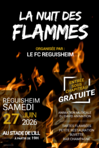 Nuit des flammes 2026 le 27 juin à Réguisheim