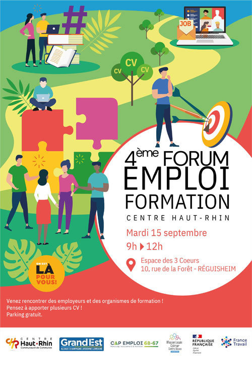 4ème forum de l'emploi formation à Réguisheim le mardi 15 septembre 2026
